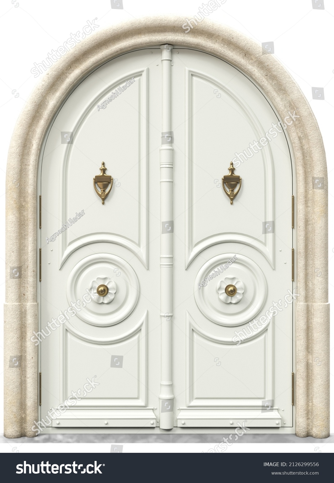 Entrance doors for classic country houses and old houses #2126299556