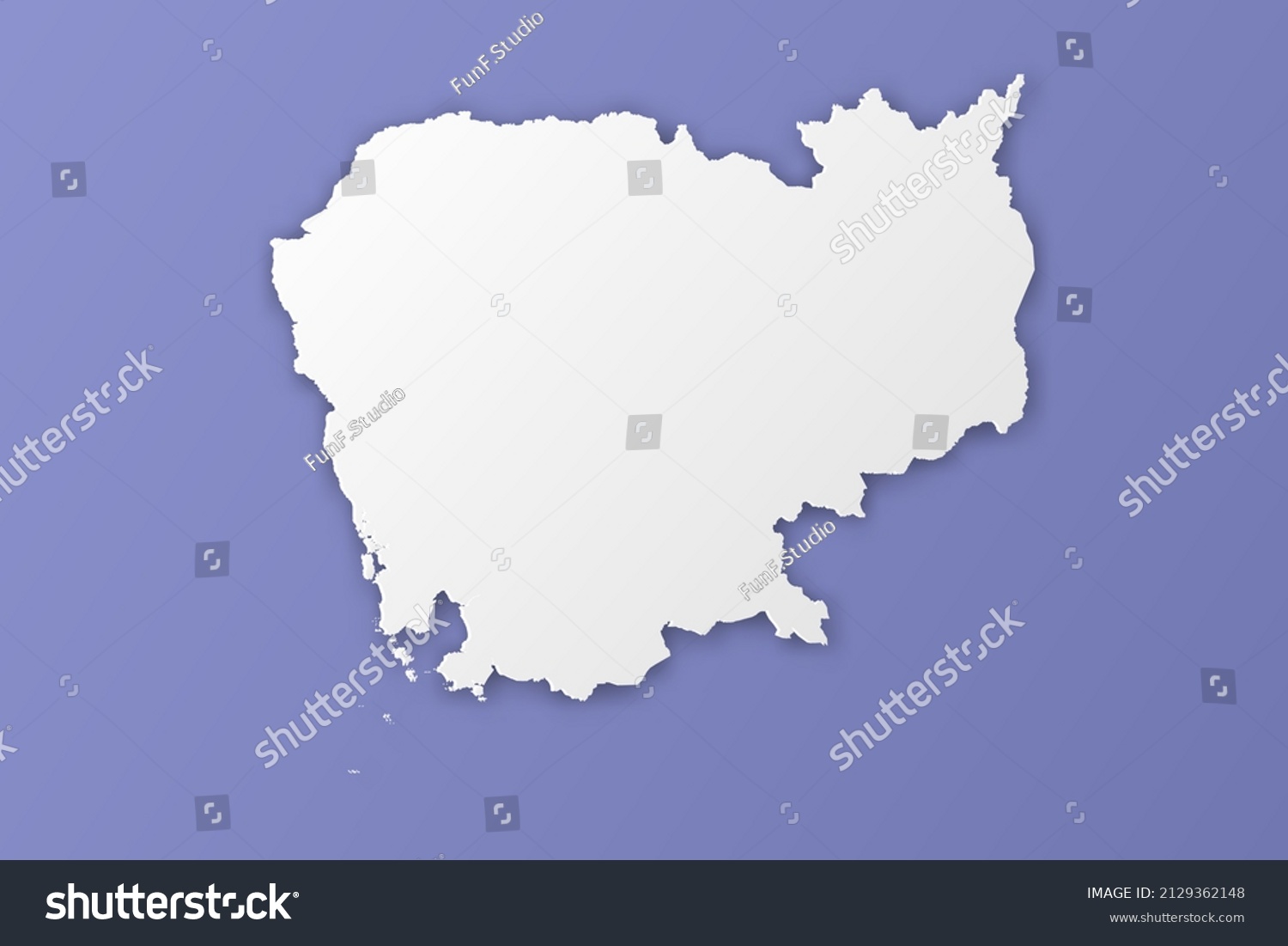 Cambodia Map World Map International Vector Royalty Free Stock