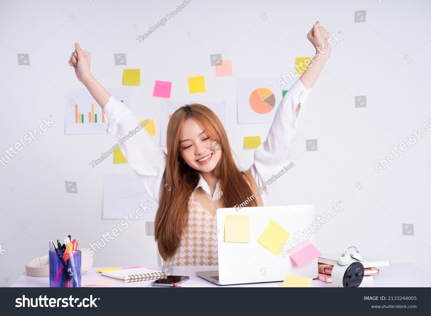 Young Asian businesswoman working concept #2133244005
