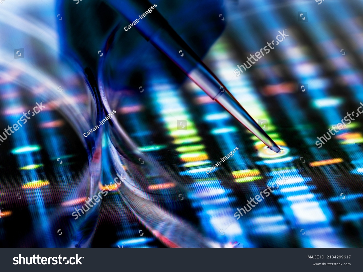 Conceptual image illustrating DNA gene editing #2134299617