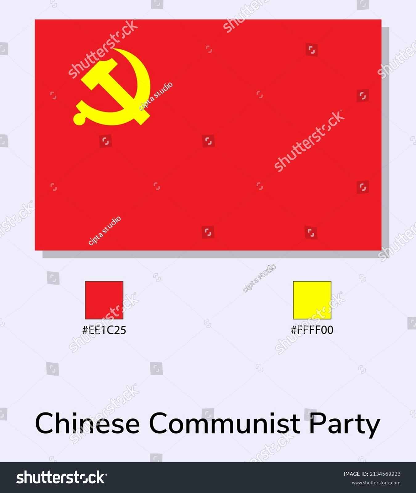 Vector Illustration of Chinese Communist Party - Royalty Free Stock ...