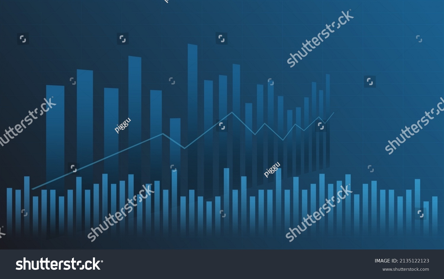 finance background concept. bar chart show stock - Royalty Free Stock ...