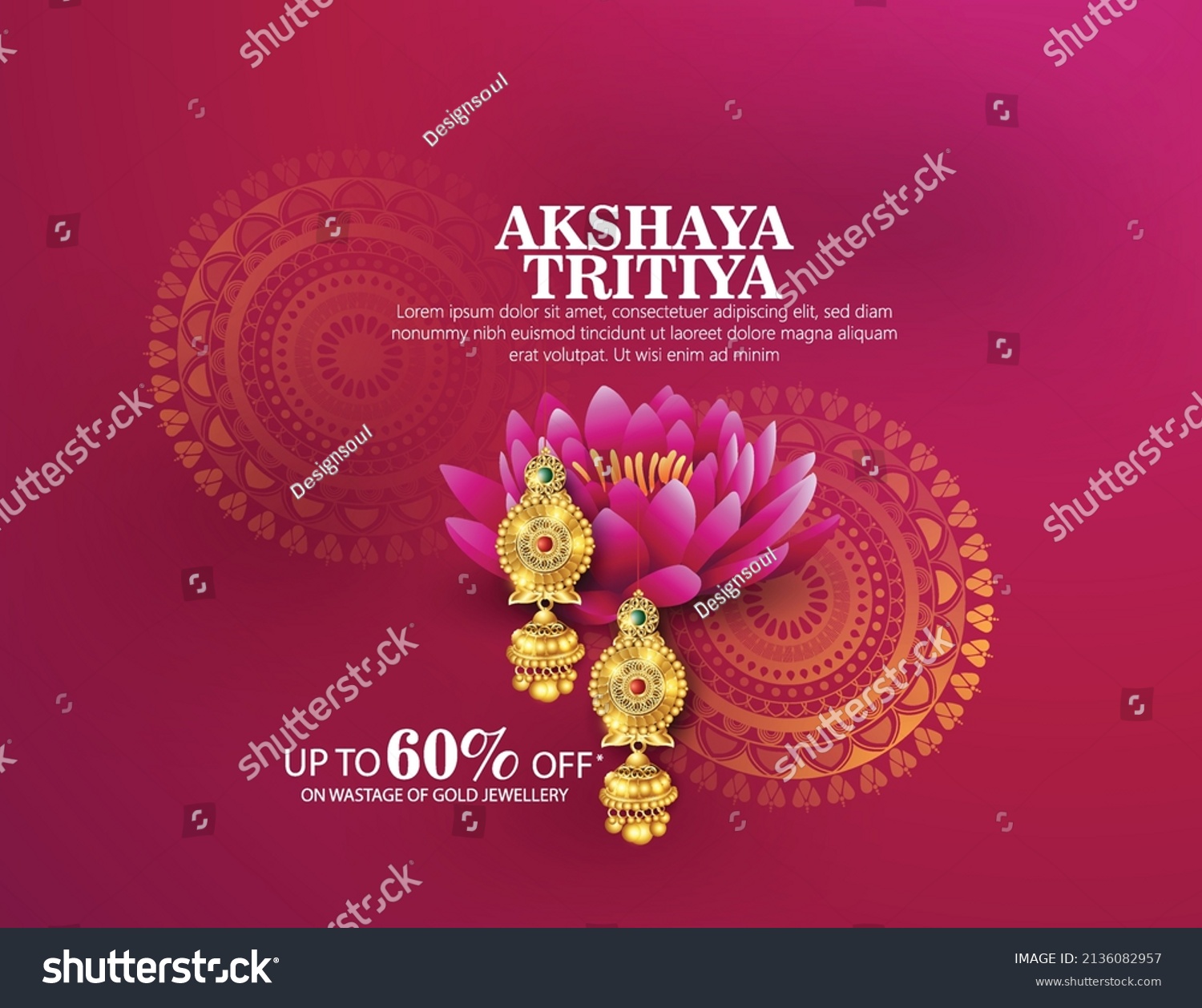 Akshaya Tritiya With A Golden Kalash Fill Up With Gold Coins, Gold Jewellery Abstract Background  #2136082957
