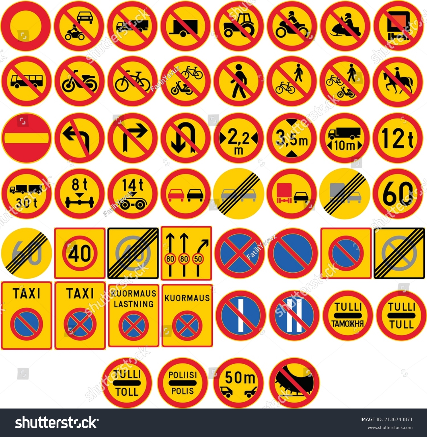 road-signs-in-finland-prohibitory-signs-royalty-free-stock-vector