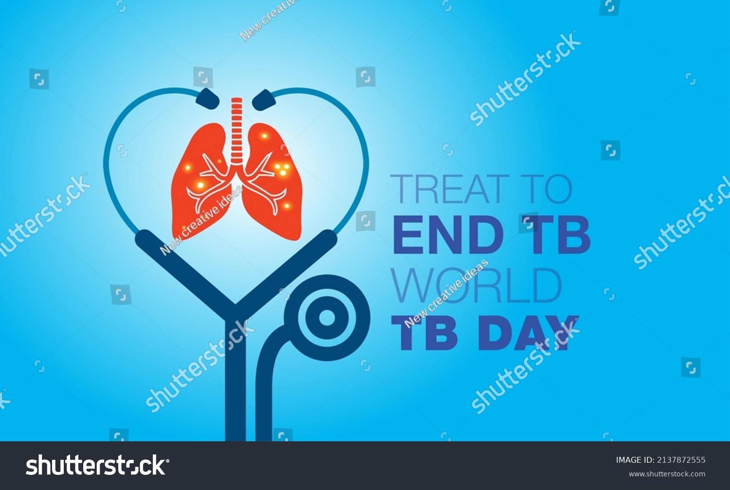 Lungs and stethoscope background for World TB - Royalty Free Stock ...