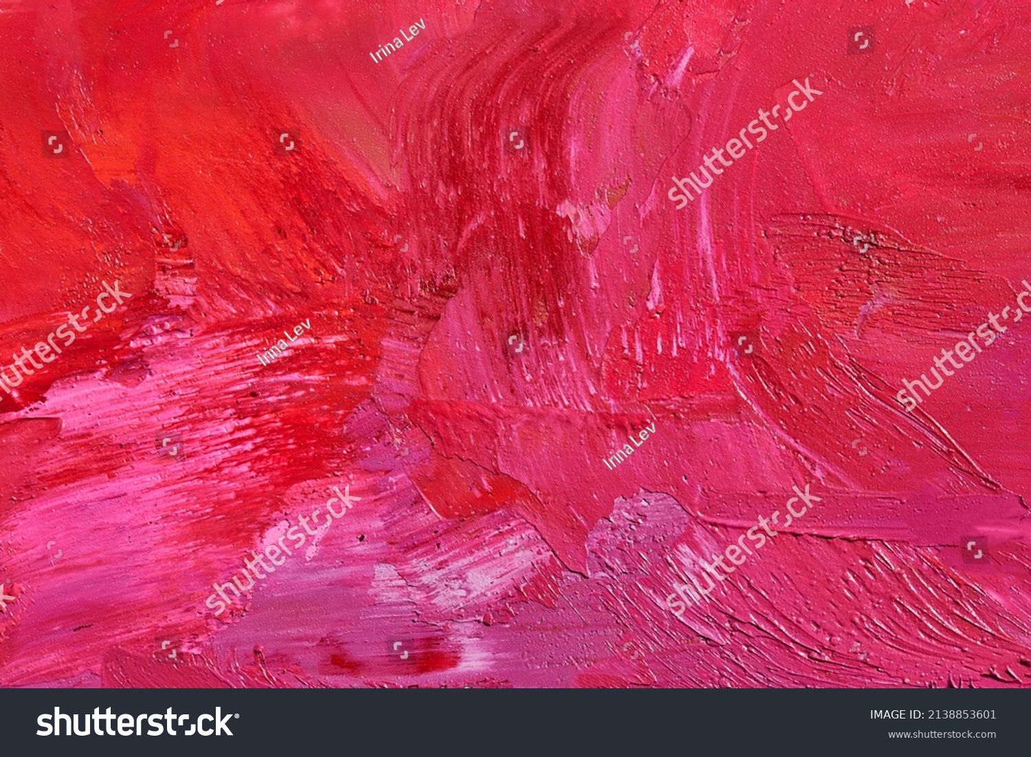 Oil texture imitation - pink, orange, red and teal background #2138853601