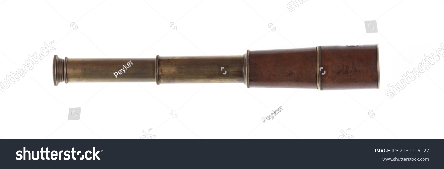 pirate spyglass isolated on white background #2139916127