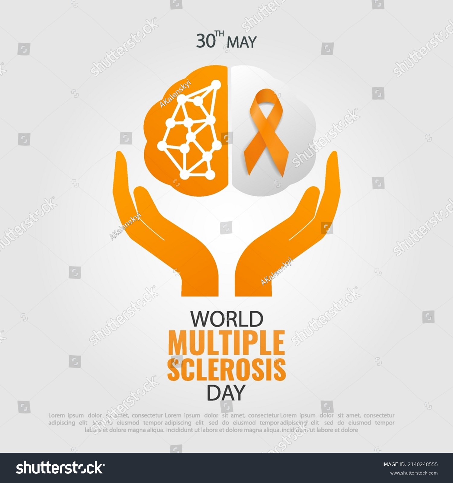 Vector Illustration of World Multiple Sclerosis - Royalty Free Stock ...