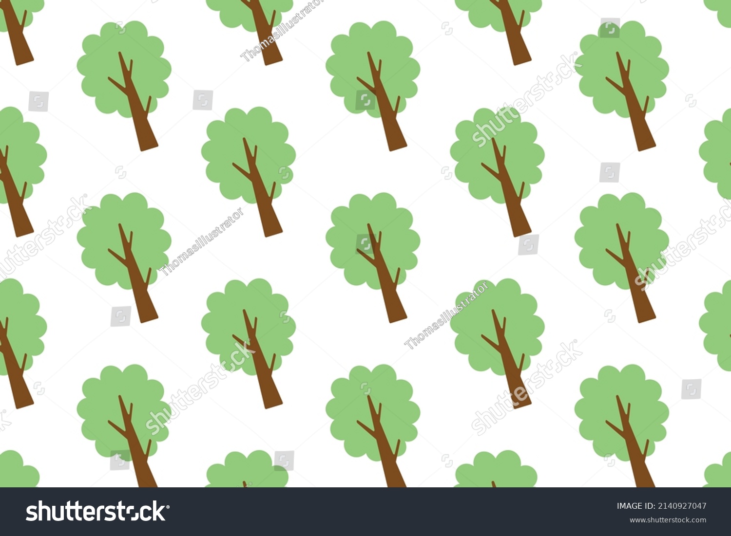 Pattern, trees, vector wall wallpaper for - Royalty Free Stock Vector ...