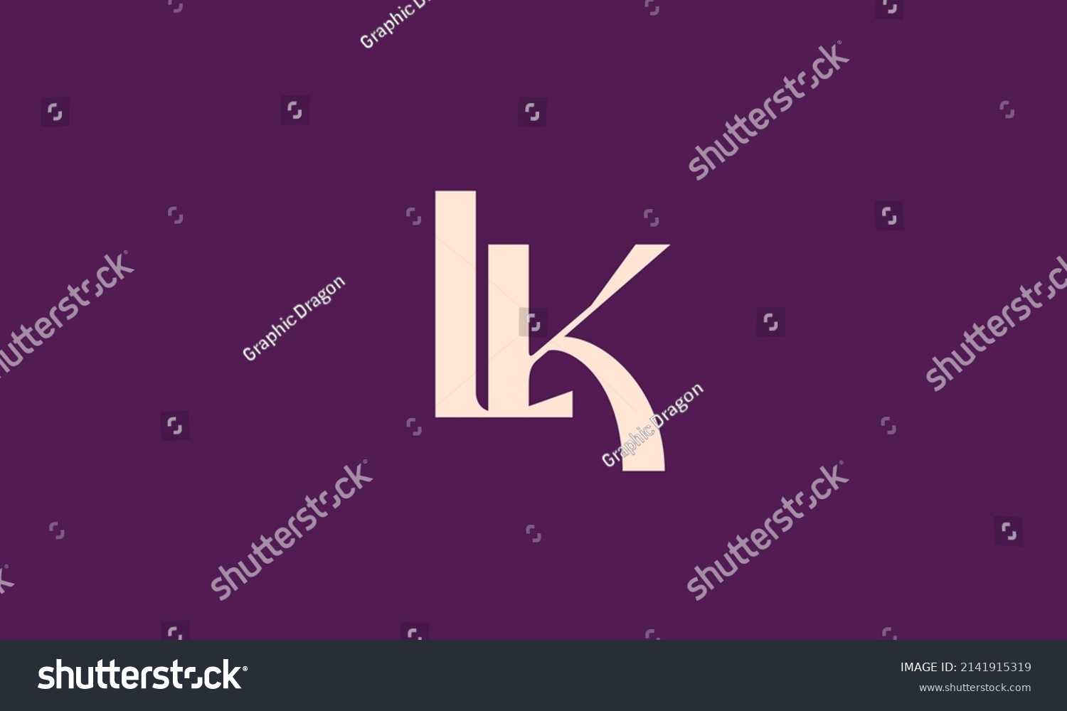 Alphabet Letters Initials Monogram Logo LK, KL, - Royalty Free Stock ...