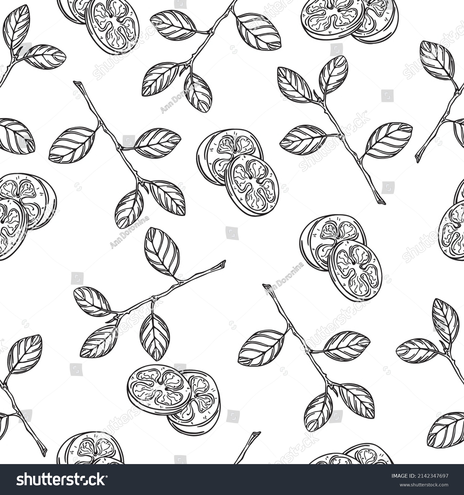 Exotic fruit passion fruit seamless pattern - Royalty Free Stock Vector ...