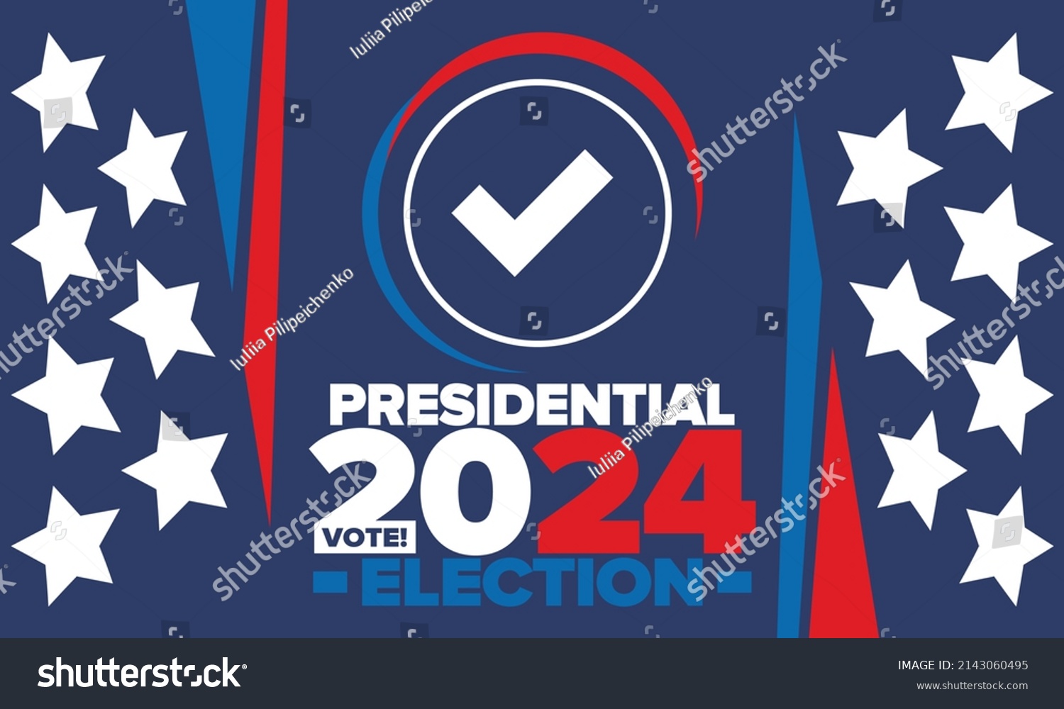 Presidential Election 2024 in United States. Royalty Free Stock