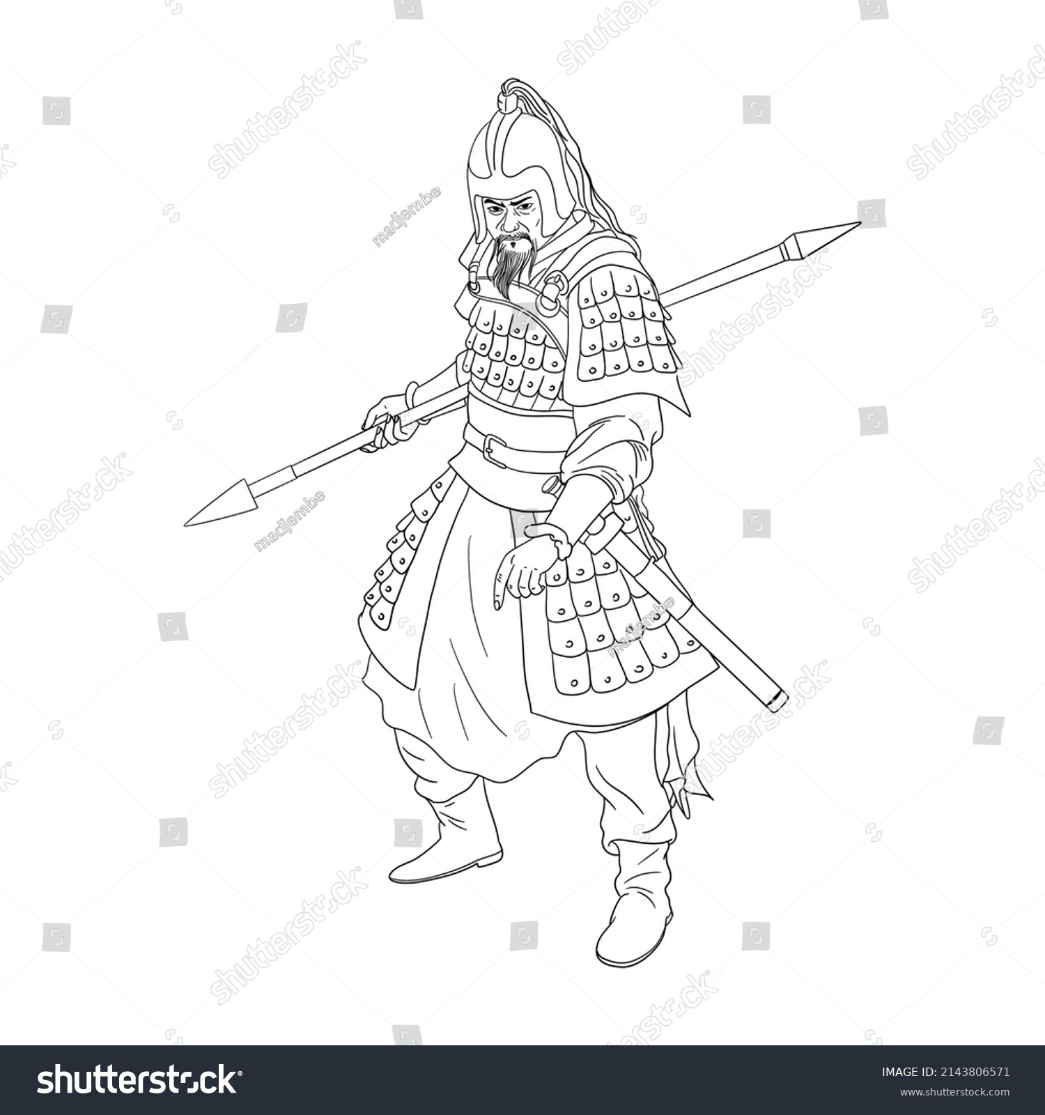 Genghis Khan Founder And Great Khan Emperor Royalty Free Stock