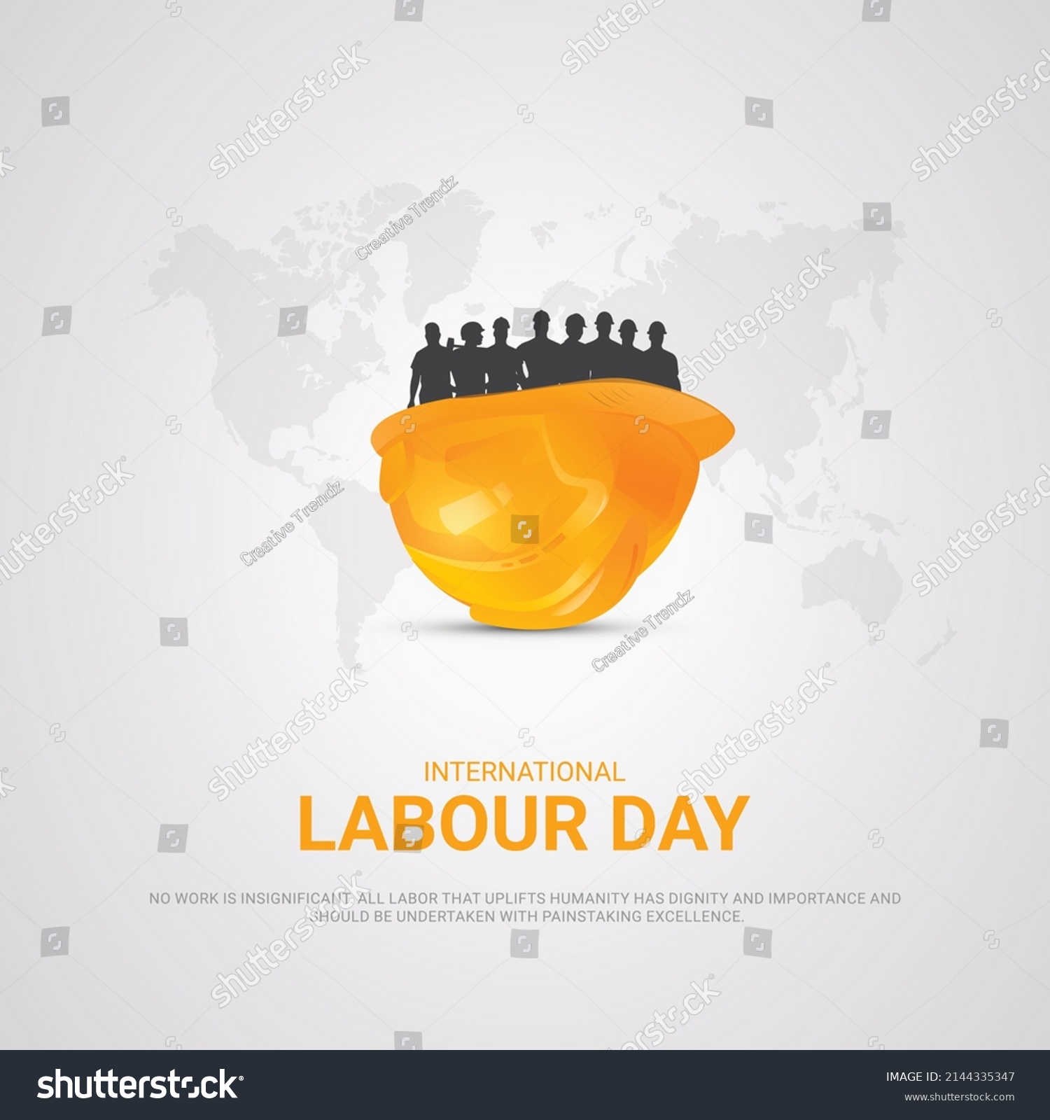 International Labor Day. Labour day. May 1st. 3D illustration  #2144335347