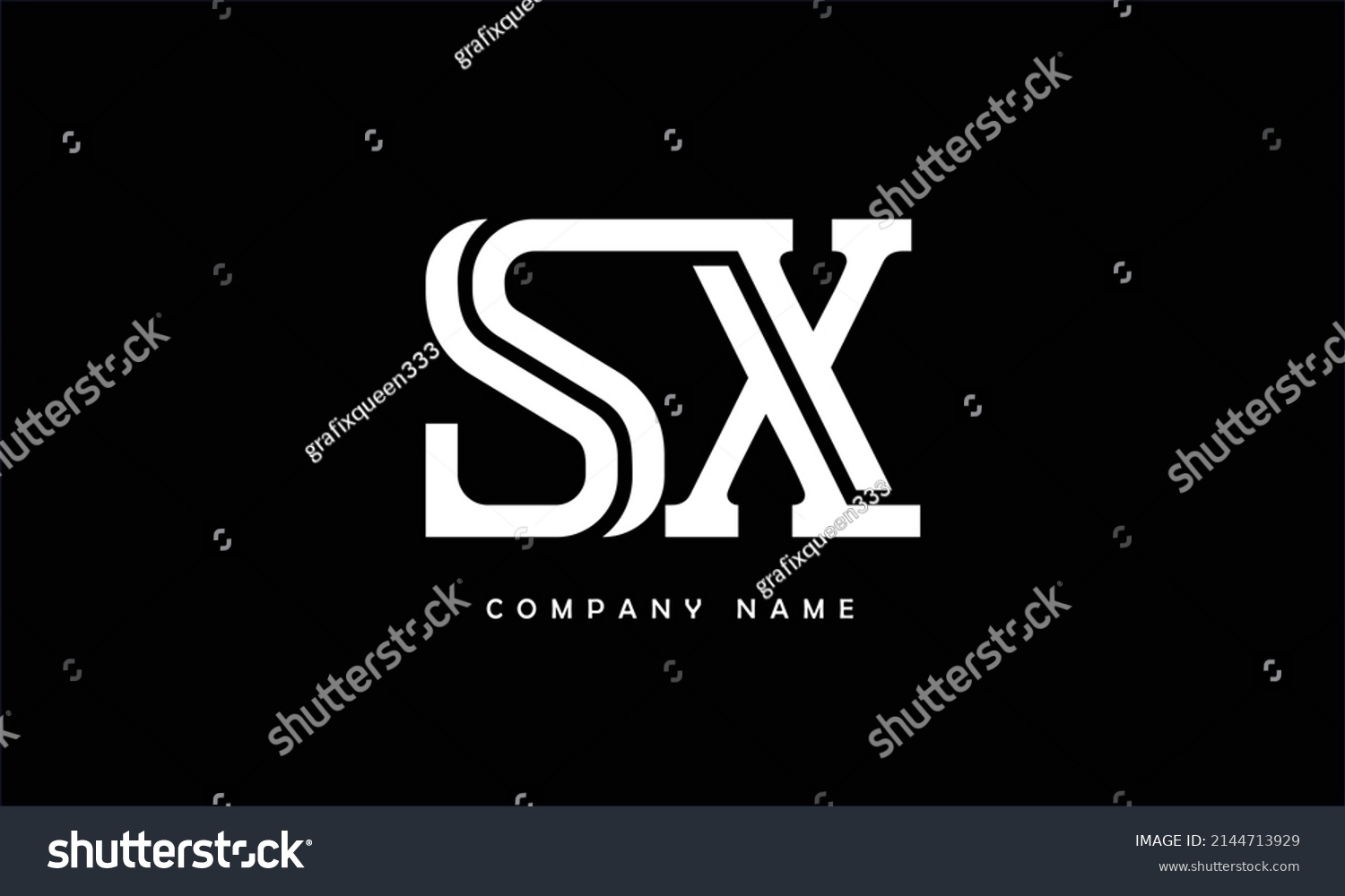 Sx Xs Alphabets Letters Logo Monogram Royalty Free Stock Vector 2144713929 1844