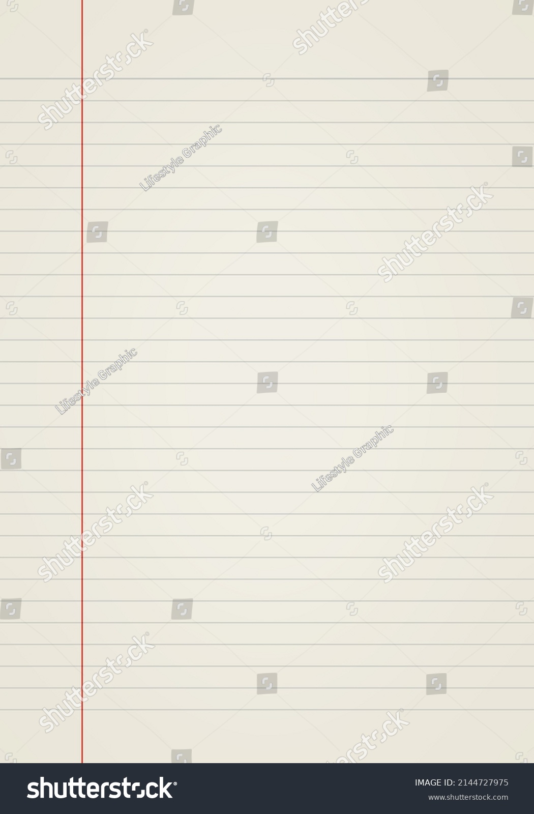 White paper sheet with line pattern background. Close up. #2144727975