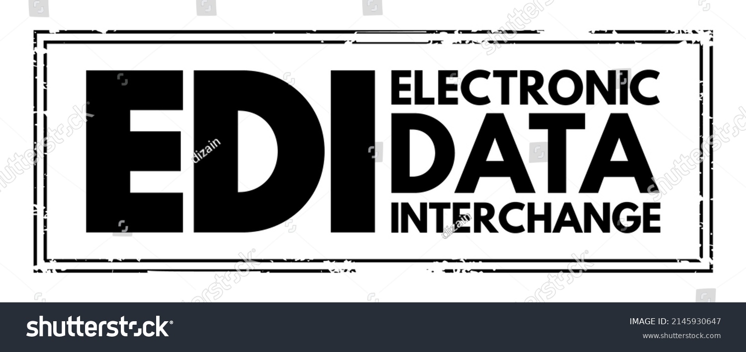 EDI Electronic Data Interchange - Concept Of - Royalty Free Stock ...