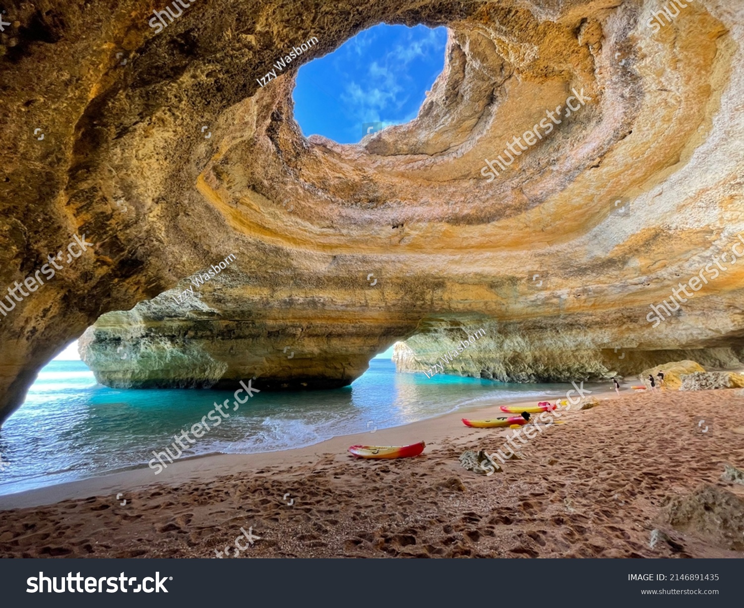 Benagil caves in algarve portugal  #2146891435