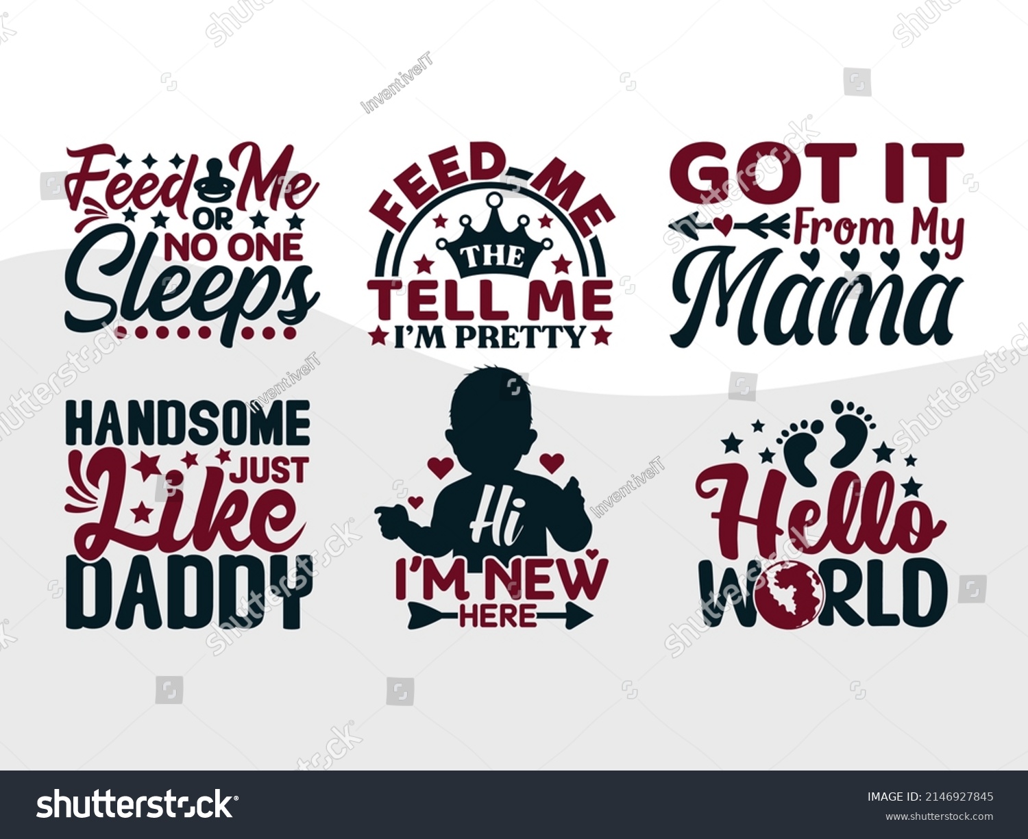Baby Quote Printable Vector Illustration - Royalty Free Stock Vector ...