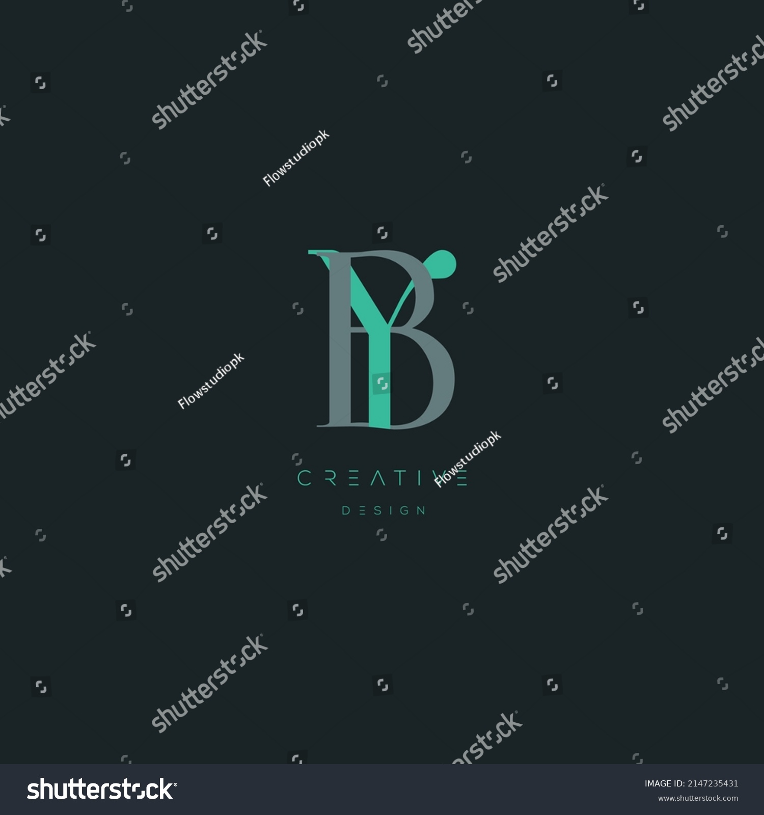 Letter Yb Logo Alphabet Monogram Initial Based Royalty Free Stock 6527