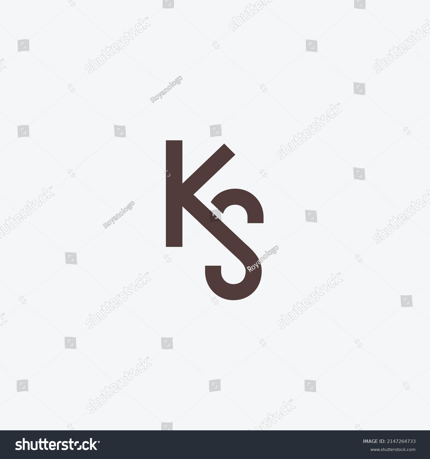 KS letter minimal clean logo design concept - Royalty Free Stock Vector ...