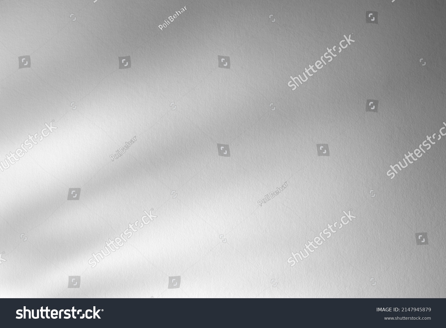 Light grayscale background, abstract shadow, paper texture, basis for poster, presentation #2147945879