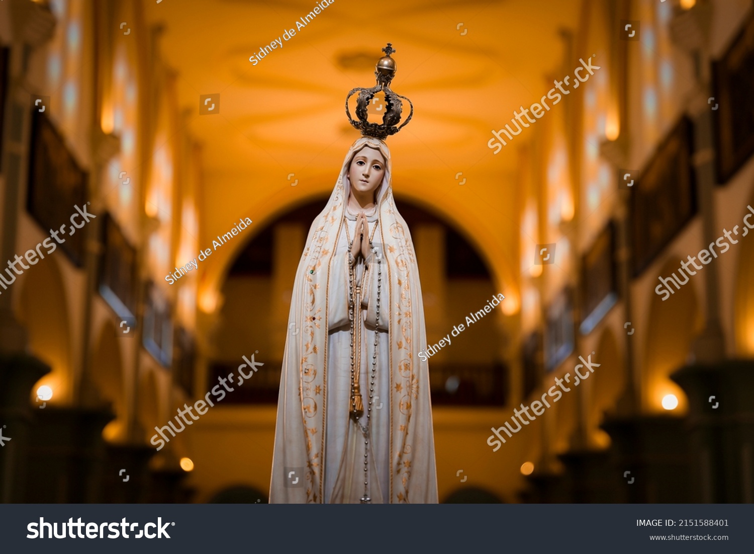 Our Lady of Fatima statue of the image, Our Lady of the Rosary of Fatima, Virgin Mary #2151588401