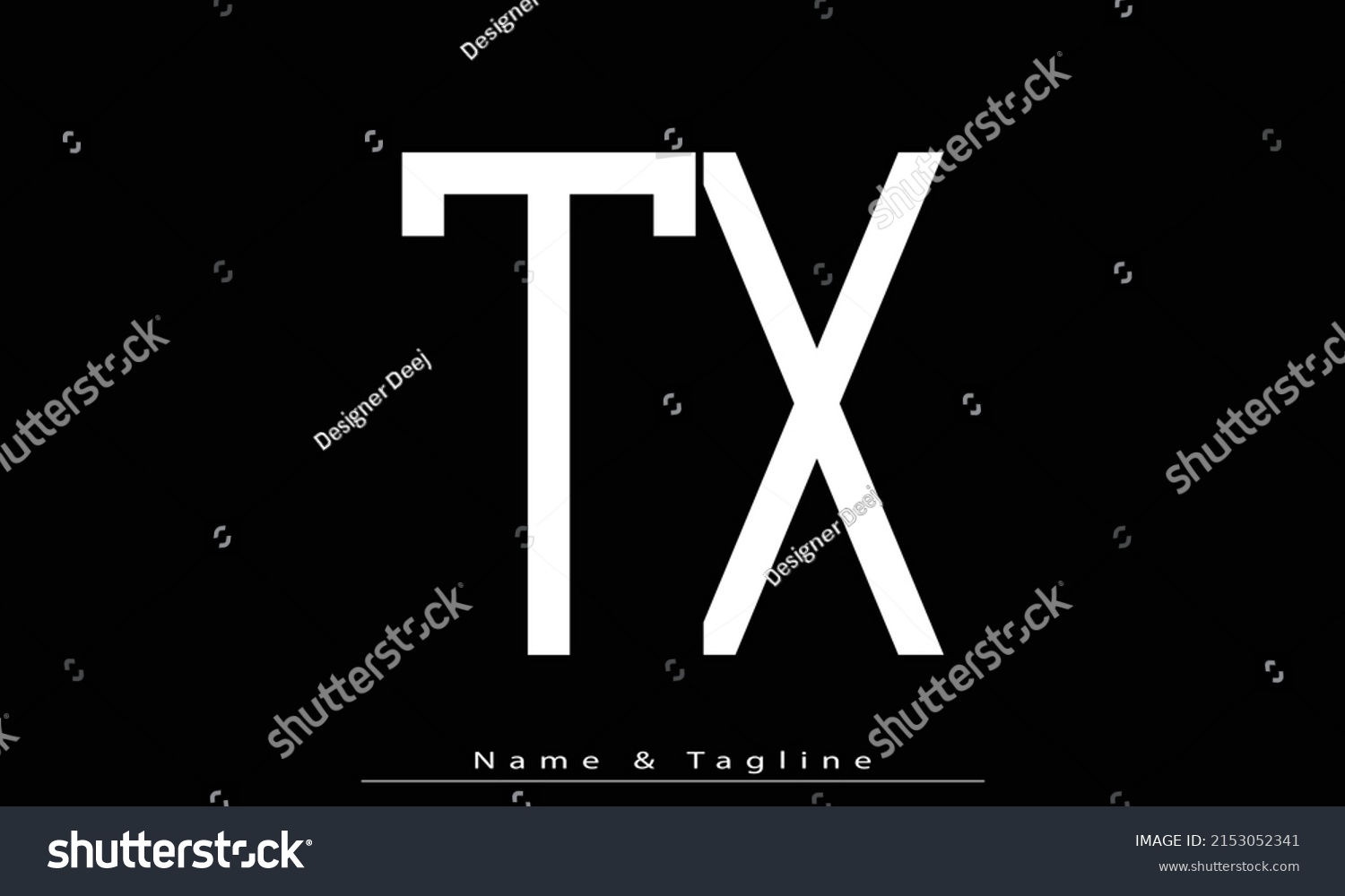 Alphabet letters Initials Monogram logo TX , XT - Royalty Free Stock ...