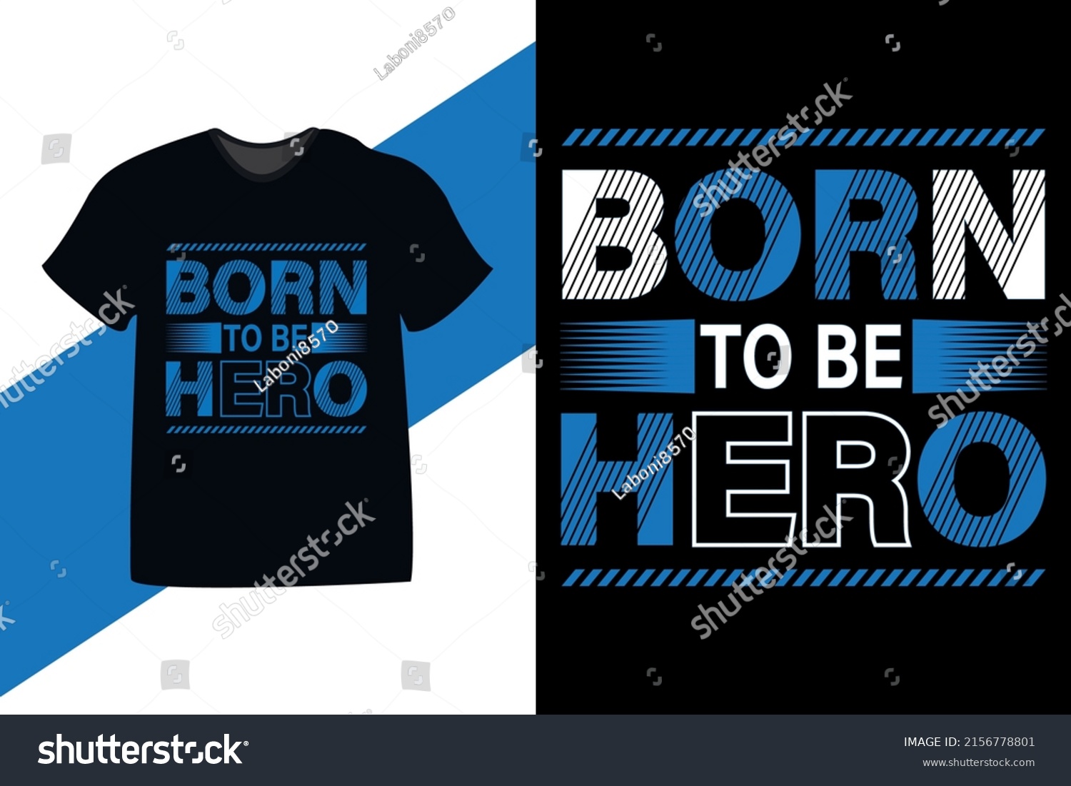 Born to be hero motivational quote typography t - Royalty Free Stock ...