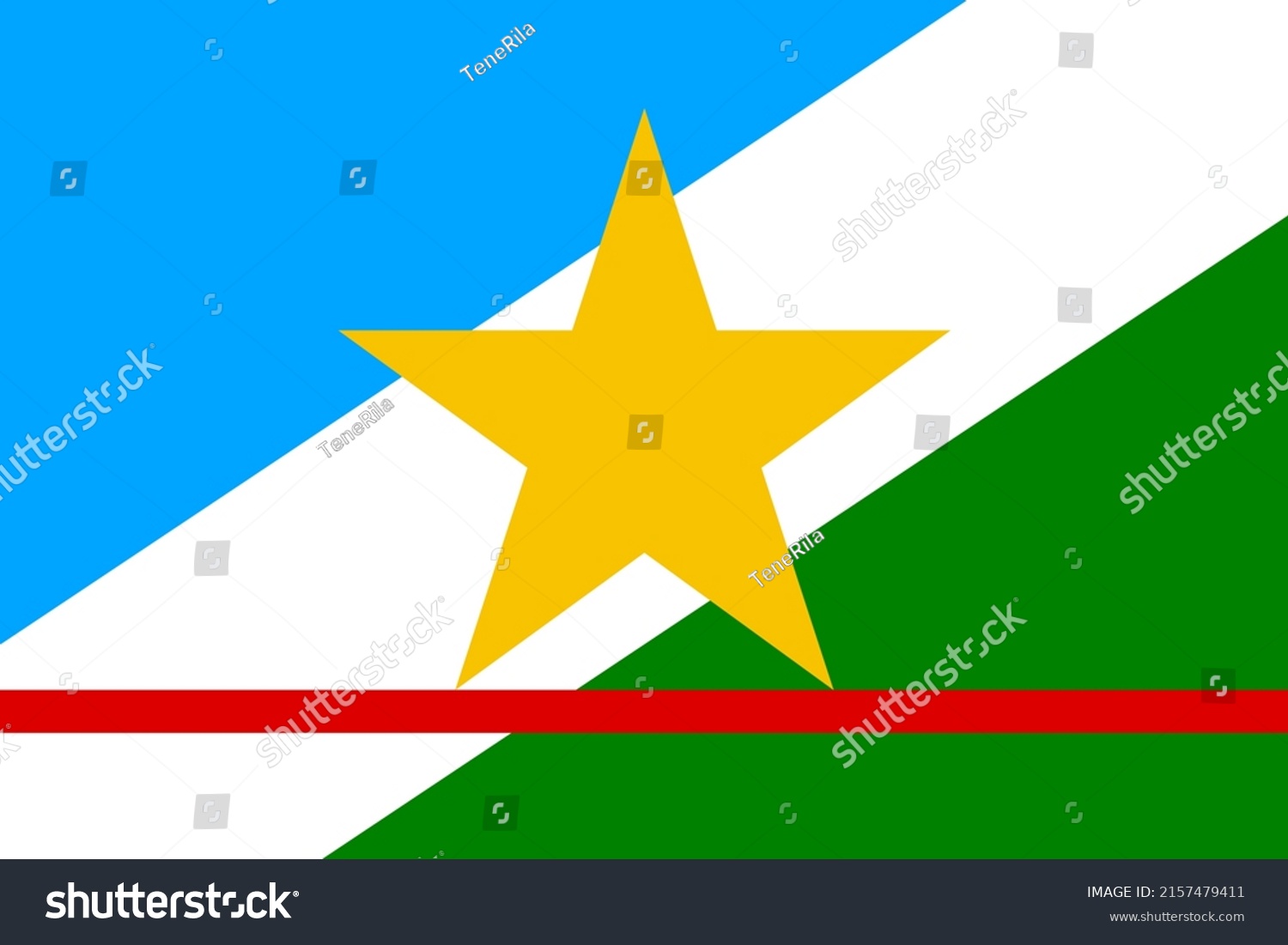 Flag of Roraima. Flags of the states of brazil - Royalty Free Stock ...