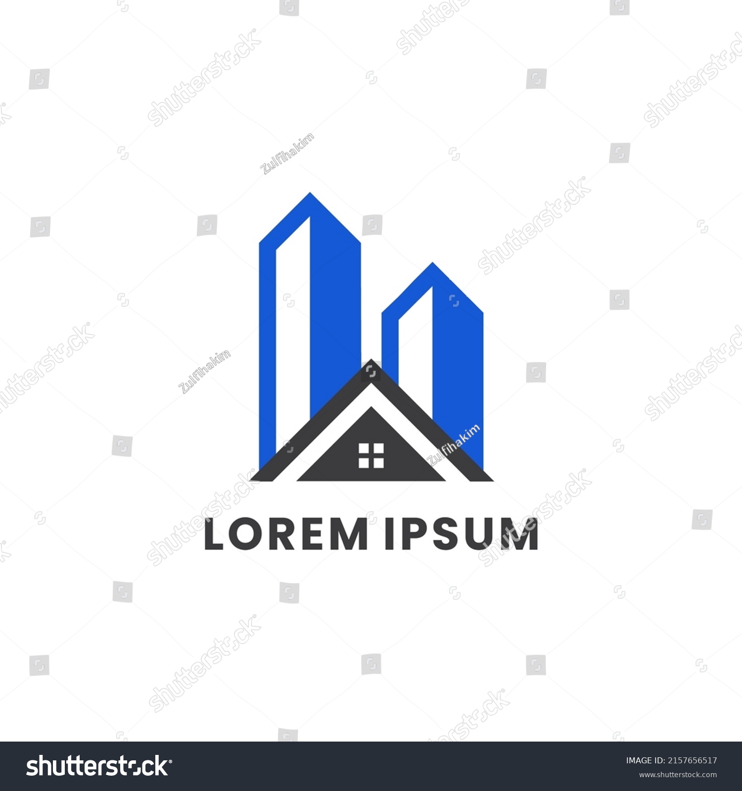 Template Logo Bisnis Real Estate, Bangunan, - Royalty Free Stock Vector ...