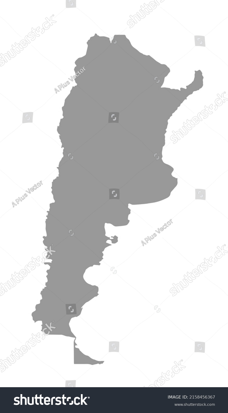 Argentina map on png or transparent background - Royalty Free Stock ...