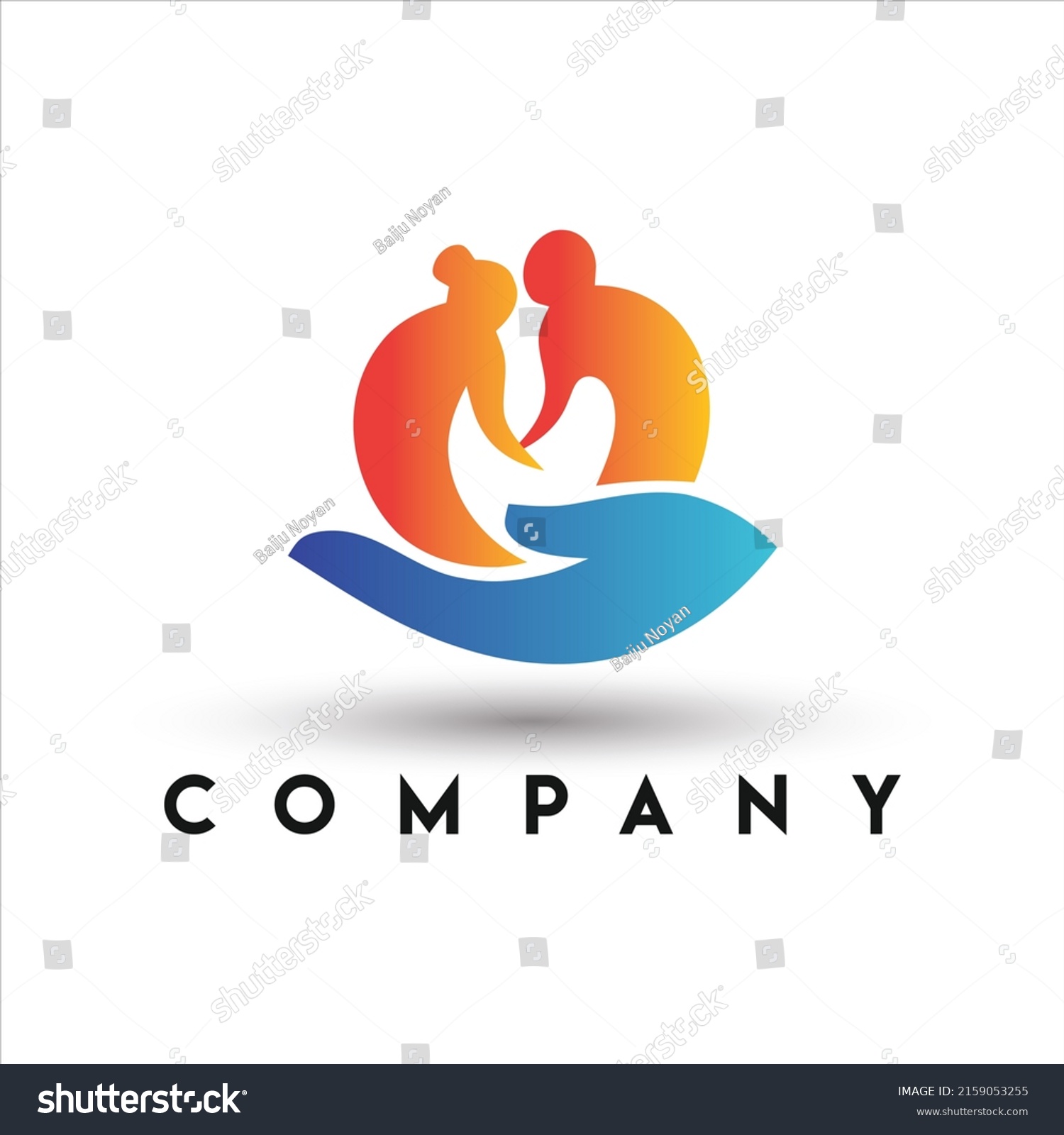 Elderly Care Logo. Elderly Couple Logo - Royalty Free Stock Vector ...