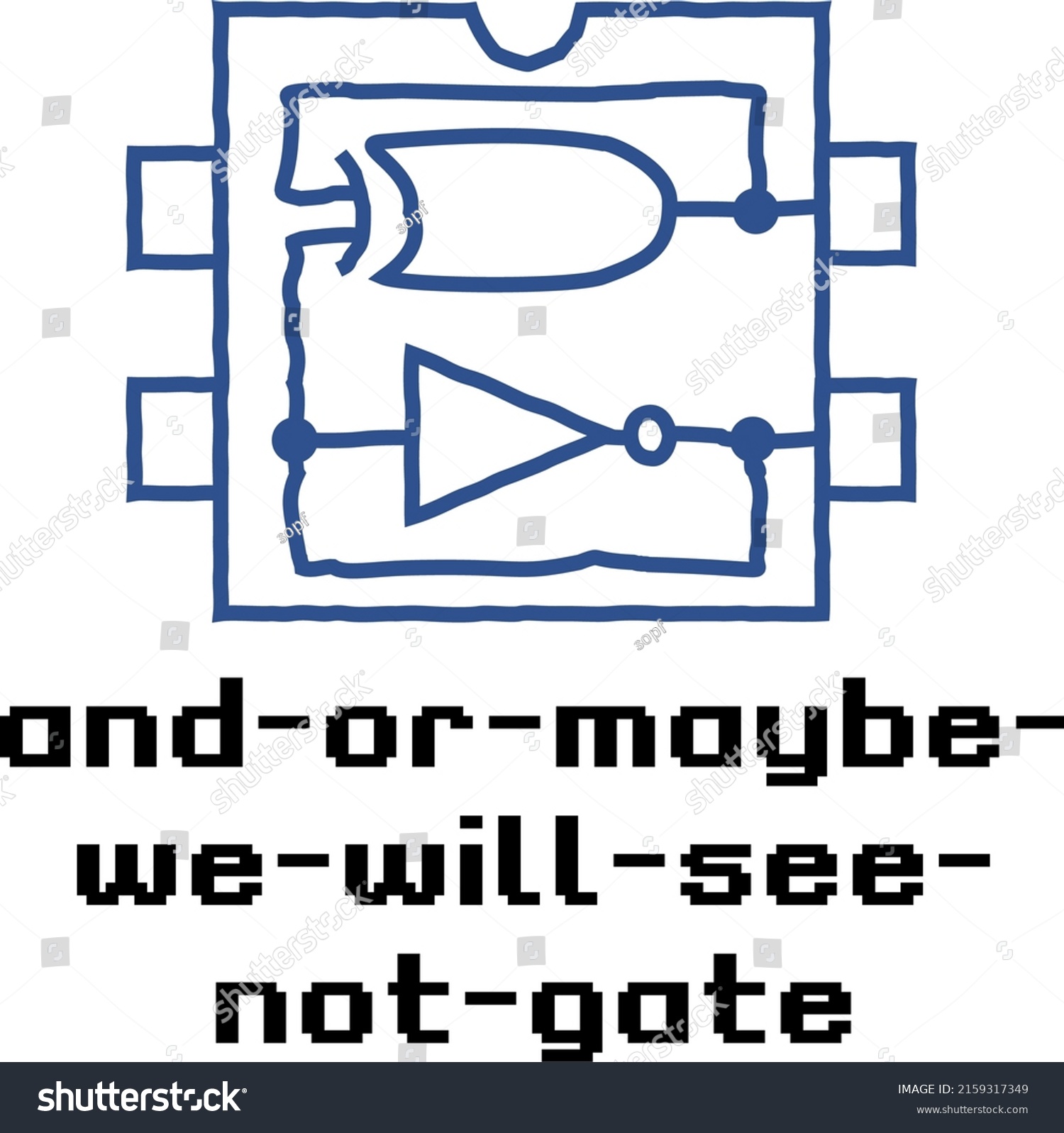 Funny logic gate with nerdy explanation: and