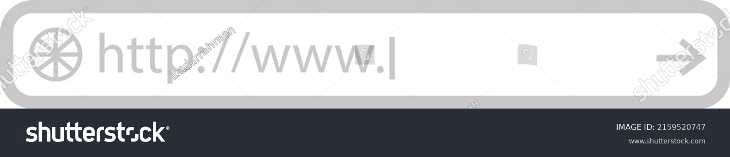 Flat Styled design world wide web address bar - Royalty Free Stock ...