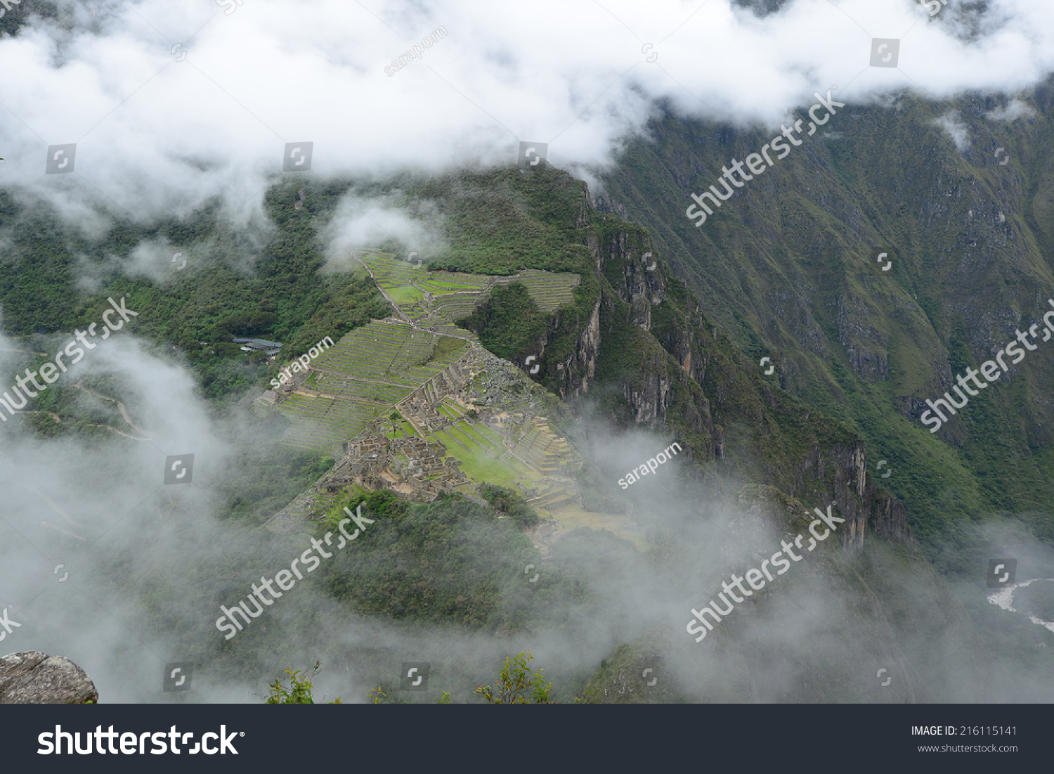 Inca ancient ruin at Peru #216115141