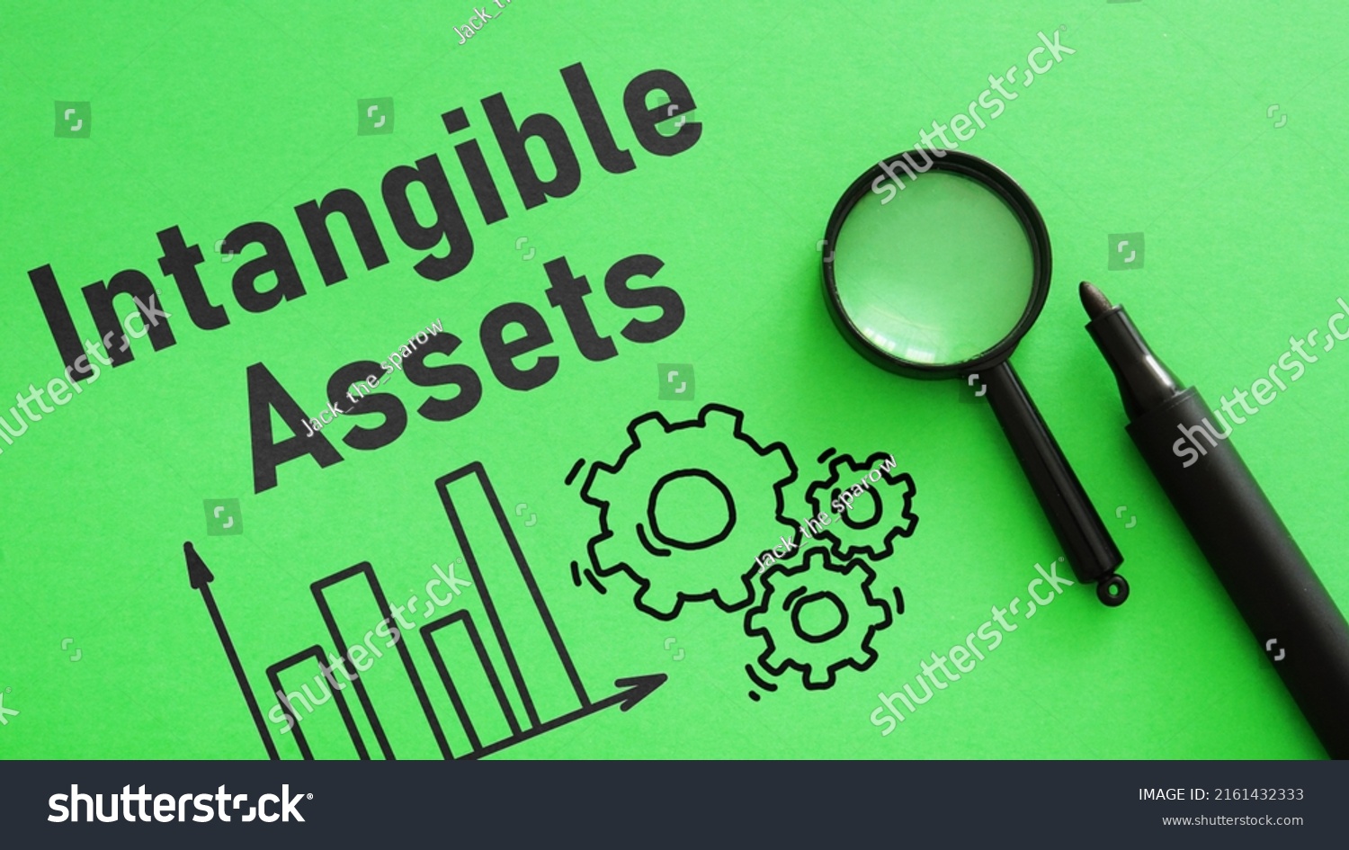 Intangible assets are shown using a text #2161432333