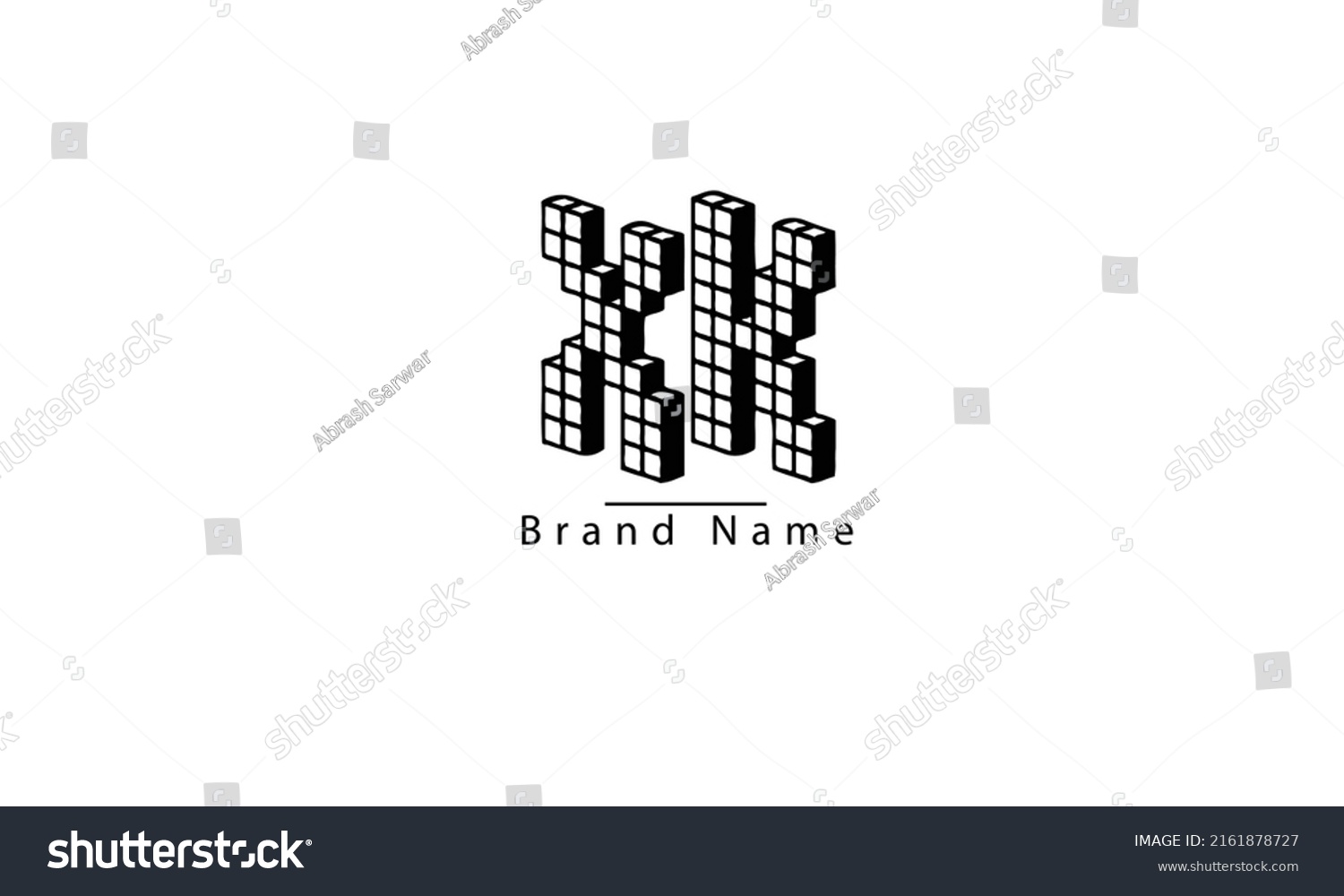 Xk Kx X K Abstract Vector Logo Monogram Template Royalty Free Stock Vector 2161878727