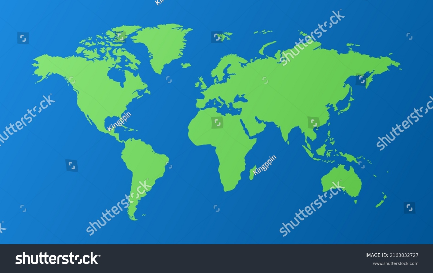 Vector Illustration Of Flat World Map Light Royalty Free Stock