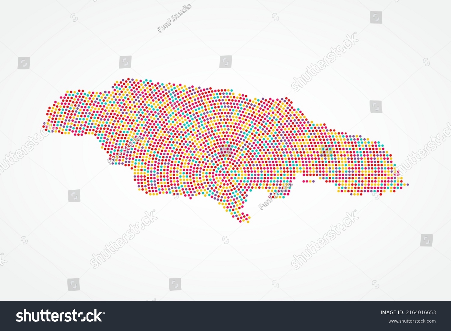 Jamaica Map - World map vector template with - Royalty Free Stock Vector 2164016653 - Avopix.com