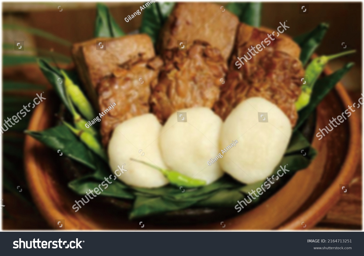 defocused abstract background of tradisional food #2164713251