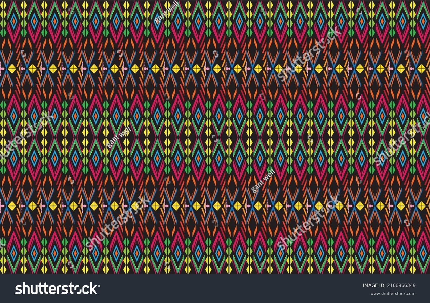 Background With An Ethnic Ikat Pattern Abstract - Royalty Free Stock 