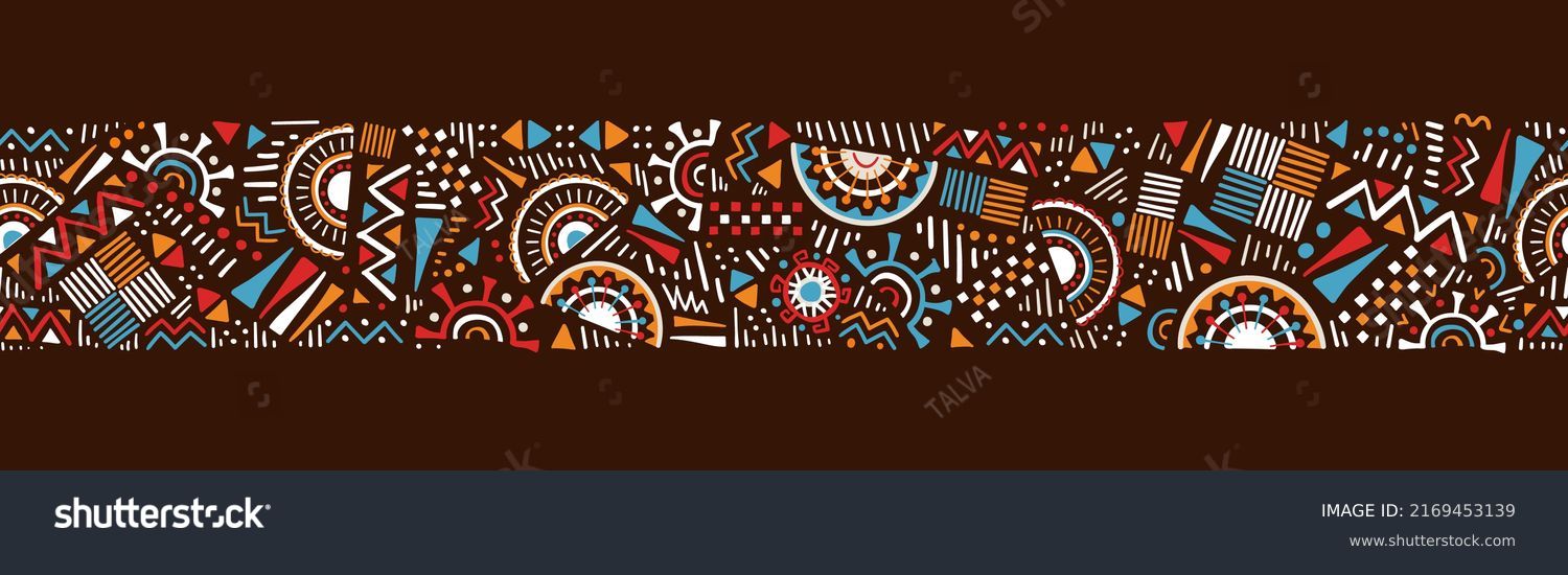 Hand drawn  abstract seamless pattern, ethnic background, simple style - great for textiles, banners, wallpapers, wrapping - vector design #2169453139