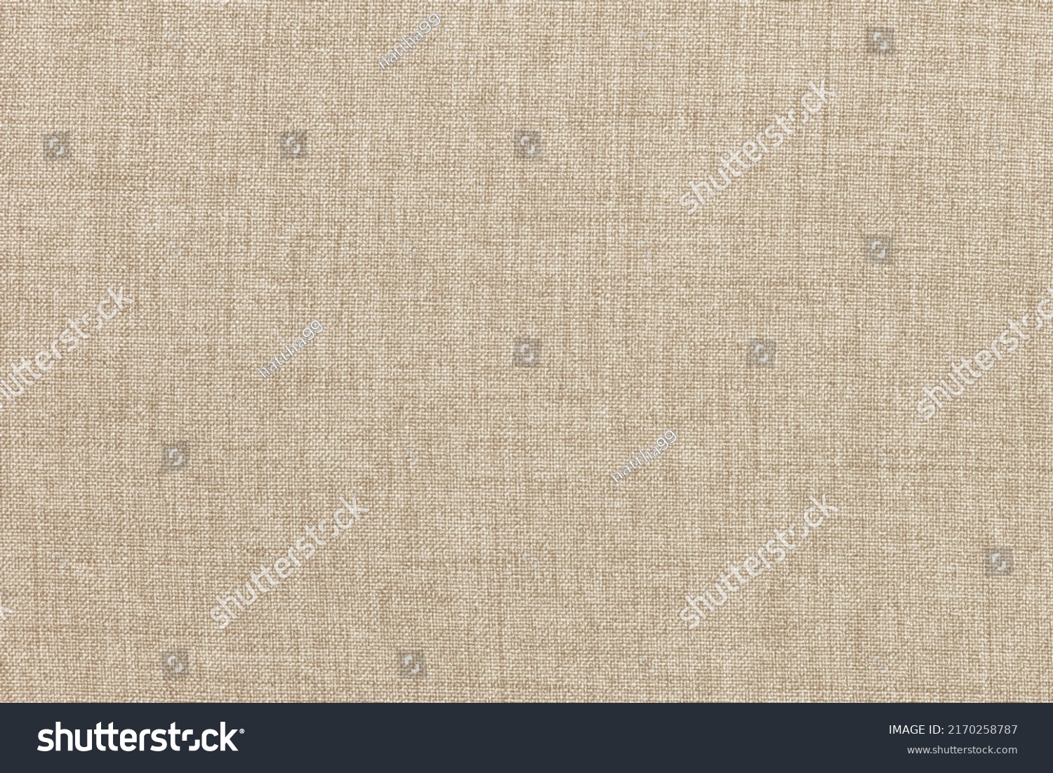 Brown linen fabric texture background, seamless pattern of natural textile. #2170258787