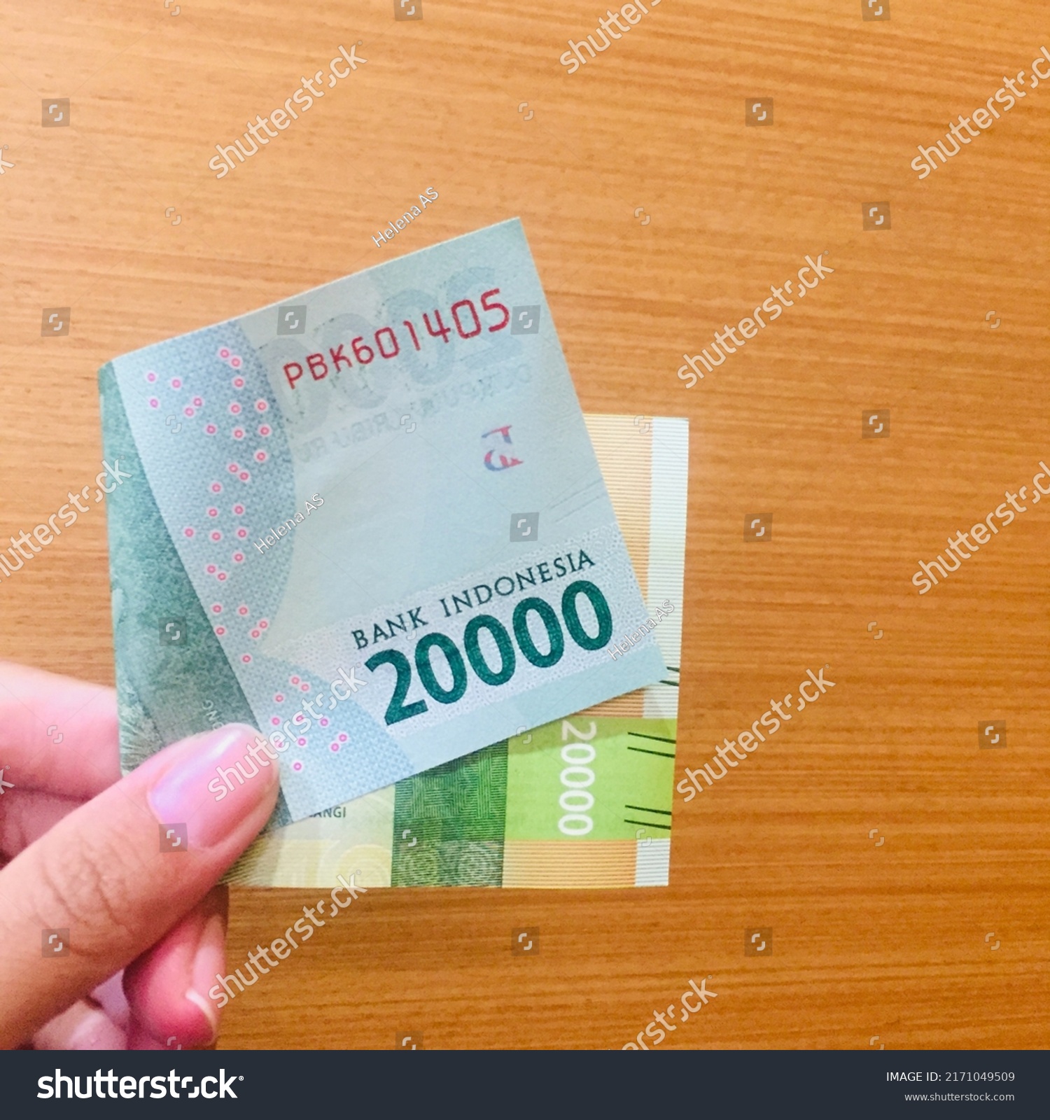 Twenty thousand rupiah worth of paper money (Rp. 20.000).  #2171049509