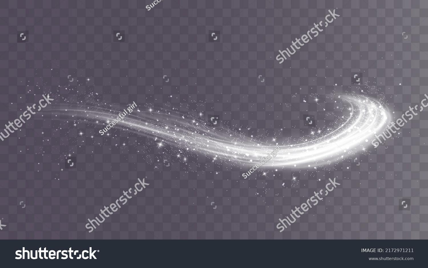 Cold winter wind texture. Holiday vector blizzard. Christmas effect of a cold blizzard. Vector PNG. #2172971211