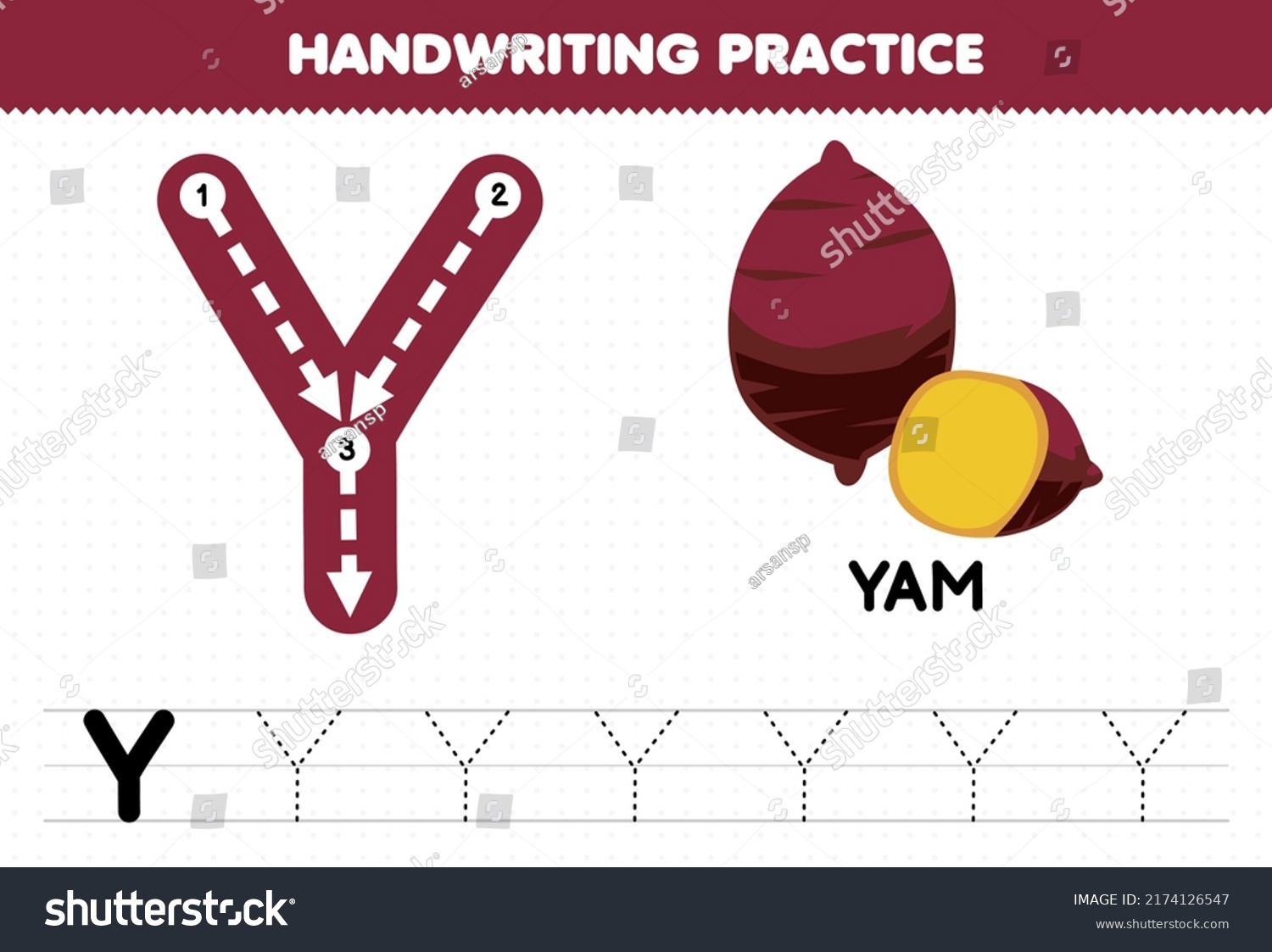Education game for children handwriting practice - Royalty Free Stock ...