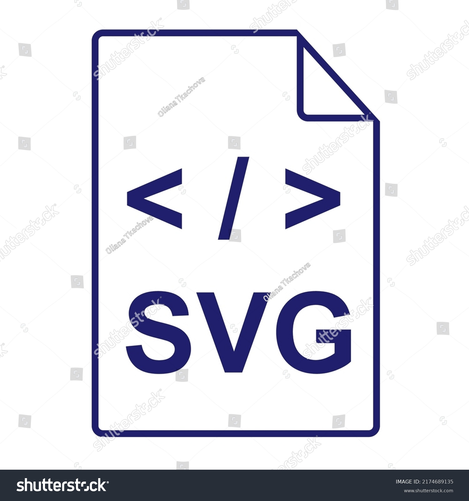 SVG Icon | Major File Format Vector Icon - Royalty Free Stock Vector ...