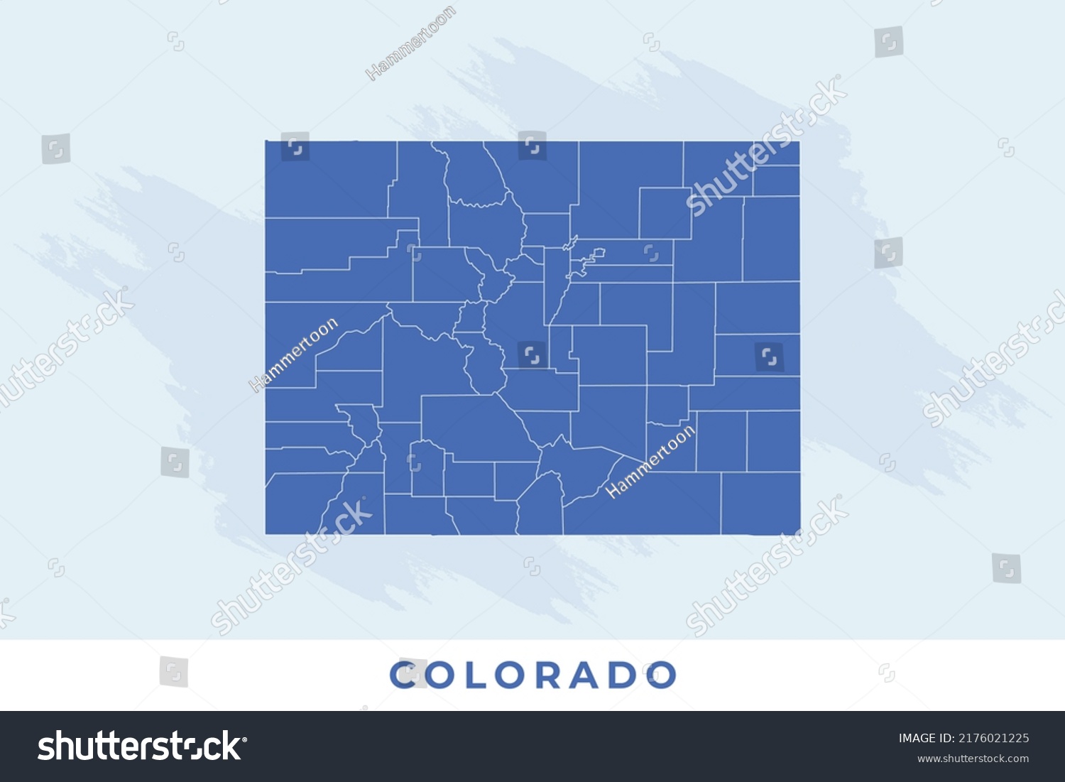 National map of Colorado, Colorado map vector, - Royalty Free Stock ...