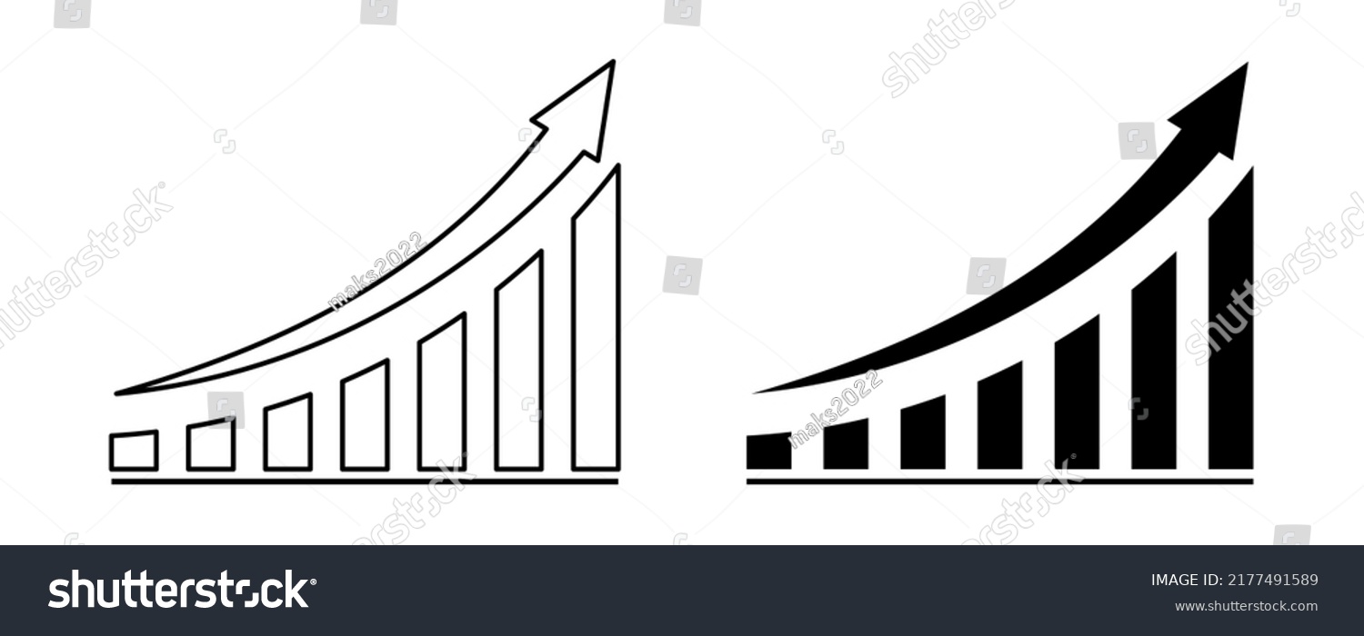 Economic growth and recovery. Vector illustration. #2177491589
